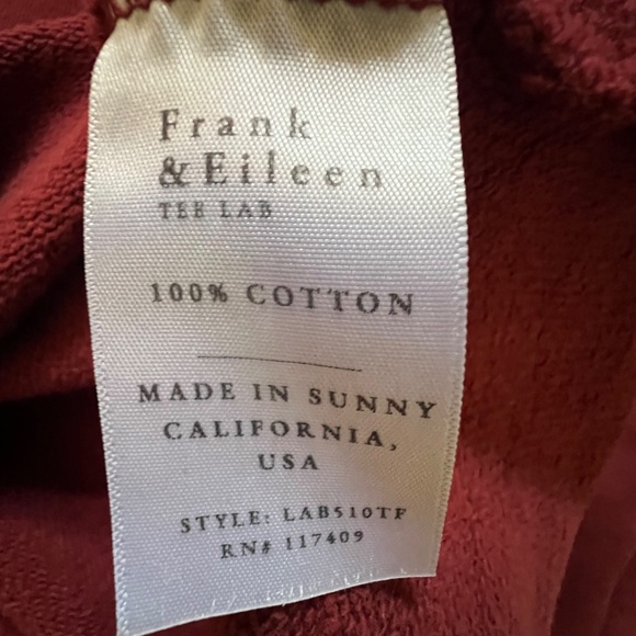 Frank & Eileen Patrick Fleece Popover Cranberry Size XS - Picture 4 of 7